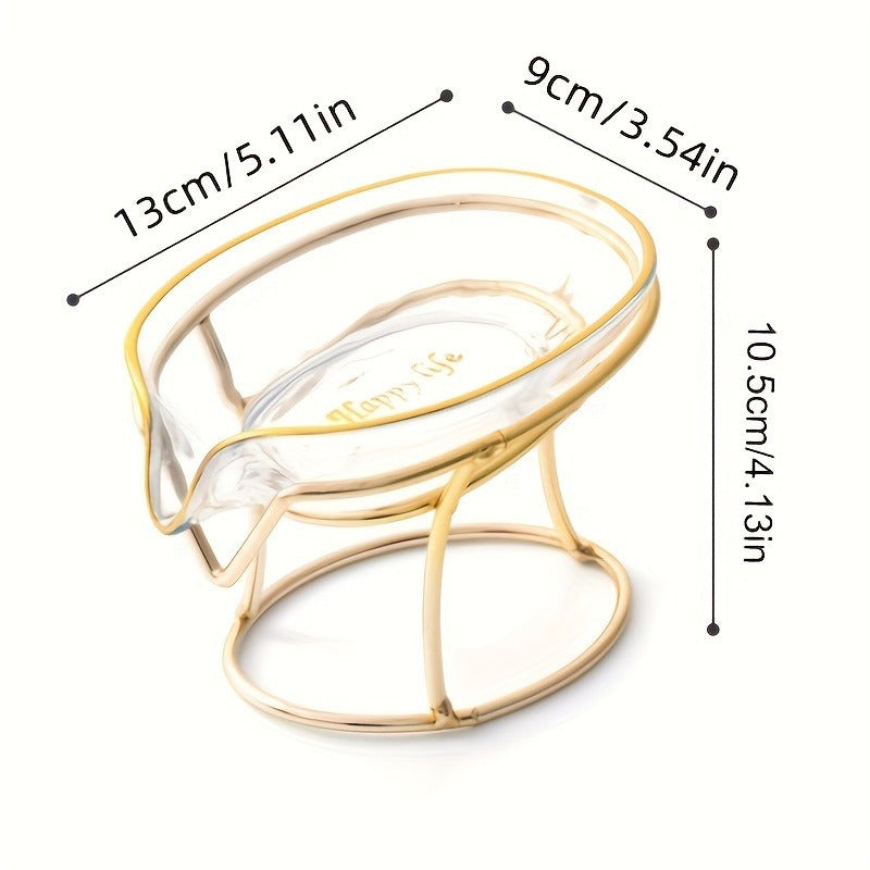 Stylish Drain Soap Saver: Space-Saving, No-Punch Installation, Water-Draining Design - Perfect for Bathroom & Kitchen, Keeps Soap Dry and Organized