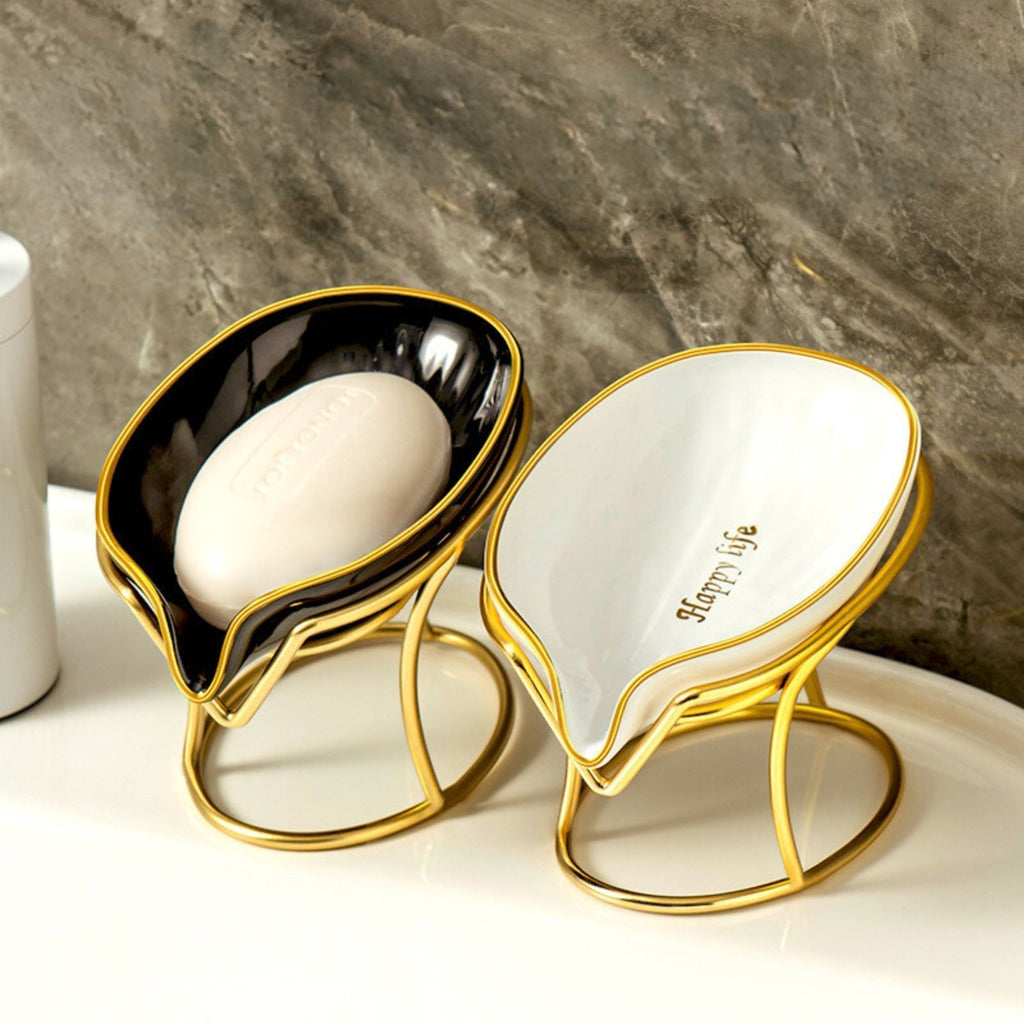 Stylish Drain Soap Saver: Space-Saving, No-Punch Installation, Water-Draining Design - Perfect for Bathroom & Kitchen, Keeps Soap Dry and Organized