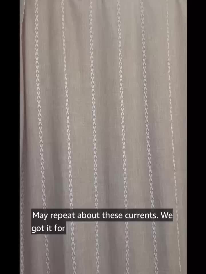 1pc Polyester Striped Shower Curtain, 72\