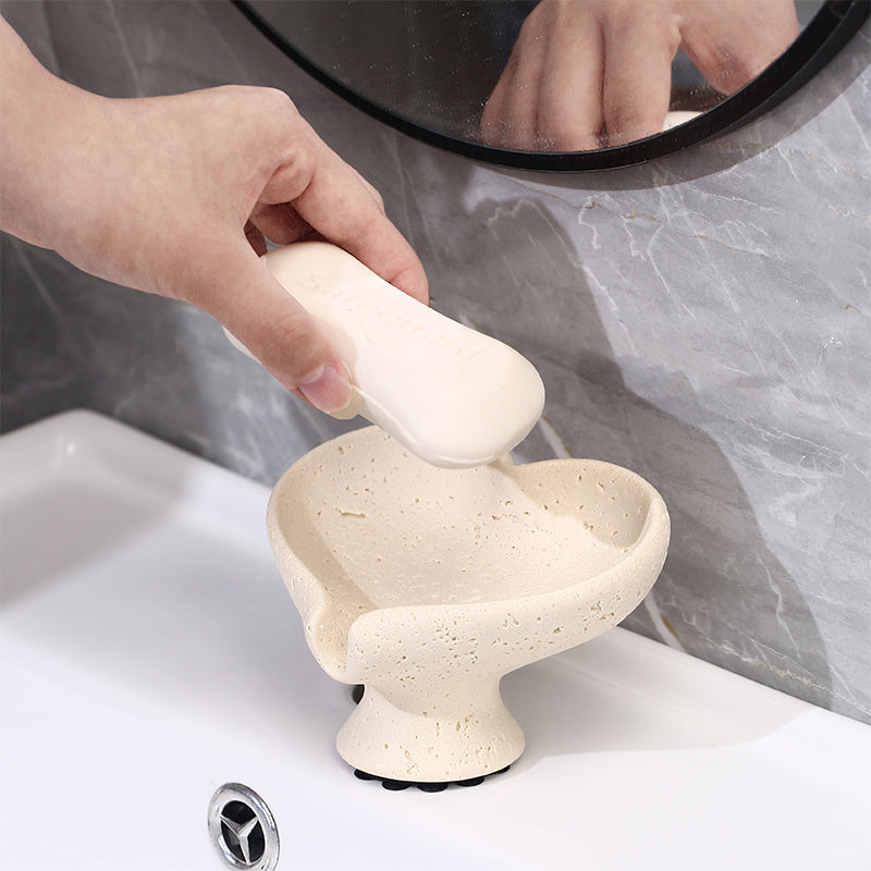 Unique Valentine's Gift Heart Soap Dish, Resin, Holiday Gifting, Bathroom Decor - Heart-Shaped Solid Resin Soap Dish, Unique Design, Trendy & Elegant, Ideal Valentine's Gifts for Lovers\u002FFriends, Fits Bathrooms, Elevate Bathroom Style