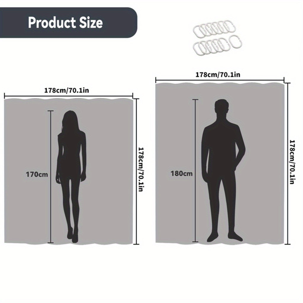 KOMLLEX Sage Green Boho Shower Curtain 60Wx72H Abstract Modern Mid Century Bathroom Decor Aesthetic Leaves Geometric Arch Bohemian Minimalist Neutral Simple Fabric Polyester 12pcs Hook