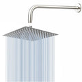 0'' Rain Shower Head with 5'' Shower Arm Stainl Steel High Prure Rainf Shower Head Comfortable Shower Experience Even at Low Water Flow Square Brushed Nickel