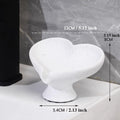Unique Valentine's Gift Heart Soap Dish, Resin, Holiday Gifting, Bathroom Decor - Heart-Shaped Solid Resin Soap Dish, Unique Design, Trendy & Elegant, Ideal Valentine's Gifts for Lovers\u002FFriends, Fits Bathrooms, Elevate Bathroom Style