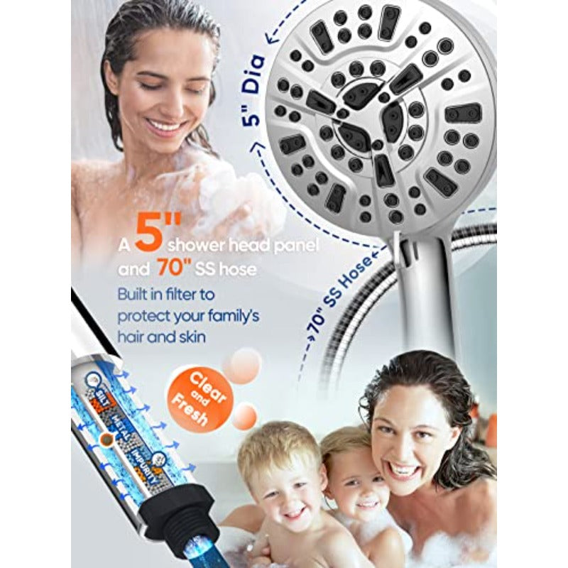 High Prure Shower Head and 9 Pack Replacement Filters